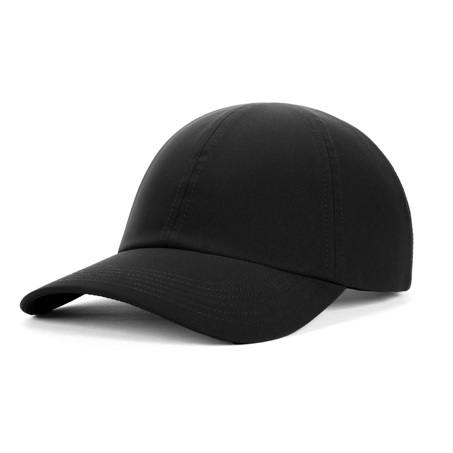 Tech Cap Front 3/4 Black